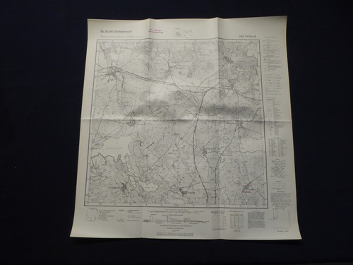 Landkarte meßtischblatt 3460 - landkarte,