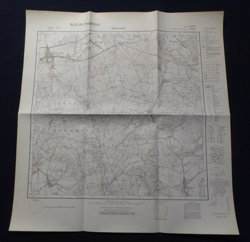 Landkarte meßtischblatt 3456 - landkarte,