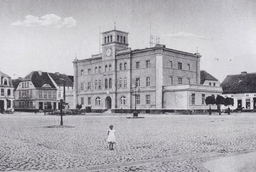Schwerin das rathaus - w./,